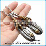 Popular High Quality Jewelry Claw Feather Never Fade Stainless Steel Pendant for Men and Women thumbnail-5