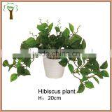 Artificial Mini Hibiscus Plant Bonsai thumbnail-1