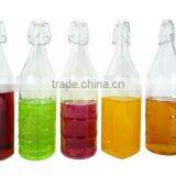 Glass Bottle Water Glass Jar With Locking Lid thumbnail-3