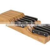 Bamboo Drawer Knife Block thumbnail-1