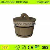 Unfinished Wood Rice Bucket for Storage thumbnail-1