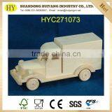 Hot Sale Unfinished Wood Toy Truck for Kids thumbnail-1