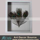 Shadow Box Wall Art With Feather thumbnail-1