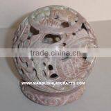Stone Carved Candle Lamps thumbnail-1