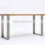 Hot item square shape 28 inch iron wood furniture table feet