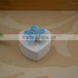 Factory Direct Small Ceramic Jewel Box With Flower Shape Design thumbnail-5