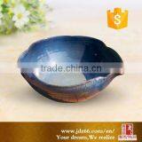 Made in China Blue Glazed Flower Shape Pots Garden Accessories thumbnail-1