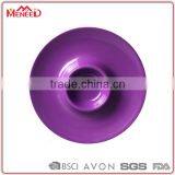 Eco-friendly Plastic Solid Color Party Used Purple Melamine Customized Chip and Dip Plate thumbnail-1