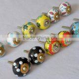 Beautiful Mix Design Hand Painted Cabinet Ceramic Knobs thumbnail-2