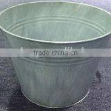 Bucket (White Washing With Wooden Handle) Big Size ,MSO-172