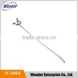 Chromeplated Double Wire Pegboard Hooks Washcloth Hang Curved Hook Coat Shelf Hook thumbnail-1