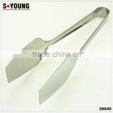 39045 9.5 Inch Stainless StFeel Kitchen Tongs BBQ Grill Food Salad Tongs With Fork thumbnail-1