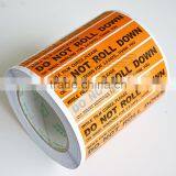 CN043 Orange Color Do Not Roll Down Stikcer thumbnail-1