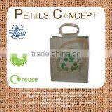 Jute Bio-degradable Bag With Wooden Cane Handle thumbnail-1