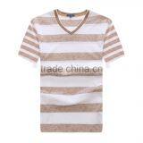 Custom Wholesale Cheap Own Design Cotton V-neck t Shirt thumbnail-1