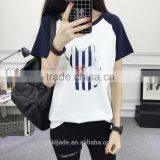 Custom Fashionable Logo Printing Women Round Neck Short Sleeves T Shirt thumbnail-6