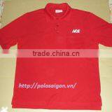 Mens' Red Polo Shirt / Viet Nam Polo Shirt, Cvc65/35 thumbnail-1