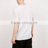 MGOO OEM/ODM Streetwears Fashion On Ins Basic White T-shirt With Printing Customized 100% Cotton Clothes For Men thumbnail-2