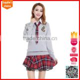 2017 New fashion Girls model of school uniform design