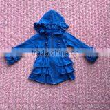 Wholesale Fall Winter Ruffle Cardigan Fashion Ruffle Jacket Colorful Ruffle Coat thumbnail-1