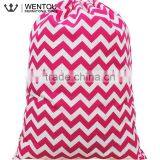 Monogramed Chevron Laundry Bag With Drawstring thumbnail-4