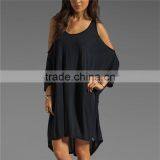 Short Front Long Back & off Shoulder Dress thumbnail-1