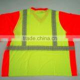 Contrast Short Sleeve V-neck Breathable Protective T-shirt thumbnail-6