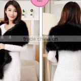 2016 New Product Noble Cape Brand Name Shawl Hand Made Wholesale Cashmere And Fox Fur Trim