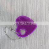 Custom Printed Promotional High Light Soft Pvc Reflective Keychain thumbnail-2