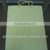 Pastel Color Paper Shopping Bag Big Size STOCKLOT LOW PRICE --- Yellow --- Wholesale