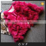 Winter warm solid color fox fur overcoat/outer garment wholesale