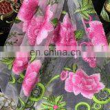 Multicolor Lace Stretch Floral Embroidered Polyester 3d Tulle Lace Fabric thumbnail-6