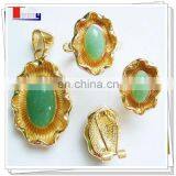 African Fashion Gold Set Jewelry 18k for Lady thumbnail-1
