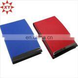 Business leather card holder for couple Blue and Red name card holder