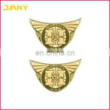 Factory Directly Custom Shape Gold Plated Metal Label Plate