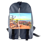 Sublimation Computer Bag With Ear Phone Hole-Blue thumbnail-3