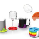 Silicone glass coasters