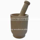 Wooden Mortar and Pestle