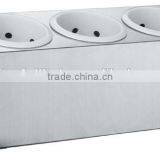 3 Compartments Single Line Plastic Stainless Steel Cutlery Holder for Hotel thumbnail-2