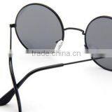 Women Ladies Female Fashionable Custom Black Full Metal Frame Small Round Sunglasses thumbnail-5