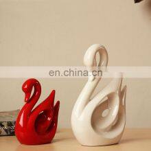 Color Glazed Cheap Swan Wedding Decoration for Newly Couple thumbnail-3