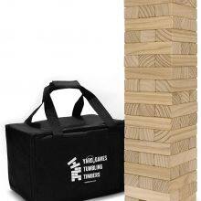 Customize Classic Giant Janga Wooden Blocks Tower Stacking Game, Tumbling Tower Lawn Game With Storage Bag thumbnail-3