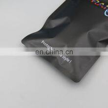 Wholesale Aluminium Foil pe Flexible Black Matte Mylar Bags Zipper Lock Packaging Bags/poly Doypack 3 Side Seal Zipper Bag thumbnail-5