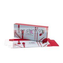 Custom Logo Vegan Cosmetic Cardboard Packaging Case Makeup Brushes Packaging Set