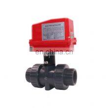 Pvc Motorized Valve Thread Socket Glue Dn32 Dn40 CTF-002 20NM 220V Pvc Motorized Upvc Ball Valve thumbnail-3