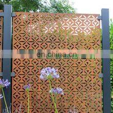 Corten Steel Screen Laser Cut and Engraved 2mm 3mm Thick Pattern Customizable Indoor/outdoor thumbnail-3