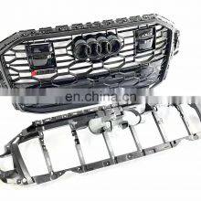 Newest For Audi RSQ7 Front Grille ABS Bumper Grille to Audi Q7/SQ7 2020 2021 2022 Galvanizing Grille With ACC Hole thumbnail-2