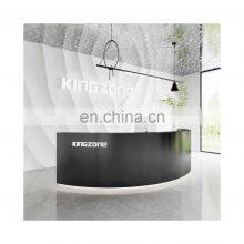 Commercial Spa Counter Table Front Desk Reception Desk Display Case Black Reception Desk