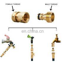 Hot Sale OEM Customized Garden Hose Fittings 3/4 Female and Male Brass Garden Hose Quick Connector Coupler thumbnail-5