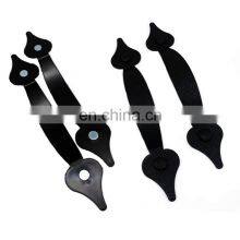 Black Hardware Carriage Accents Faux Hinges and Handle Magnetic Garage Door Hinges Handle thumbnail-4